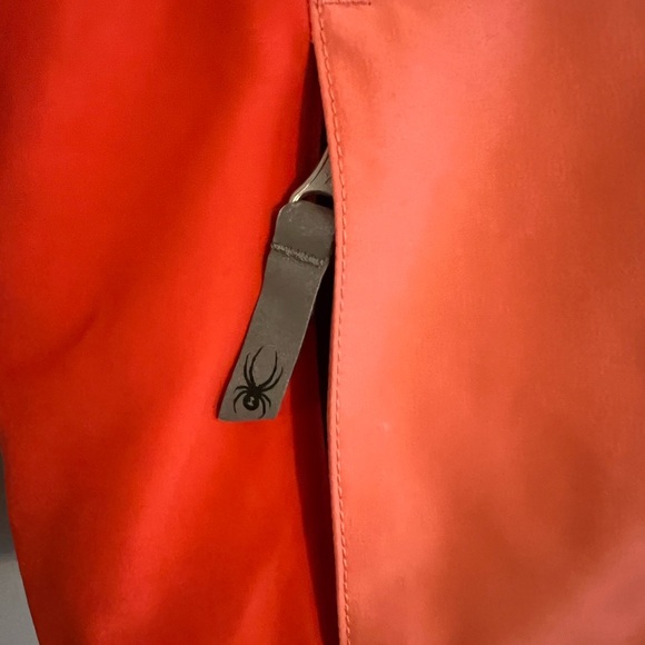 Spyder Orange and Blue Puffer Jacket with Insulated Design - Picture 2 of 7